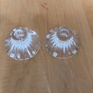 Baccarat crystal candleholders